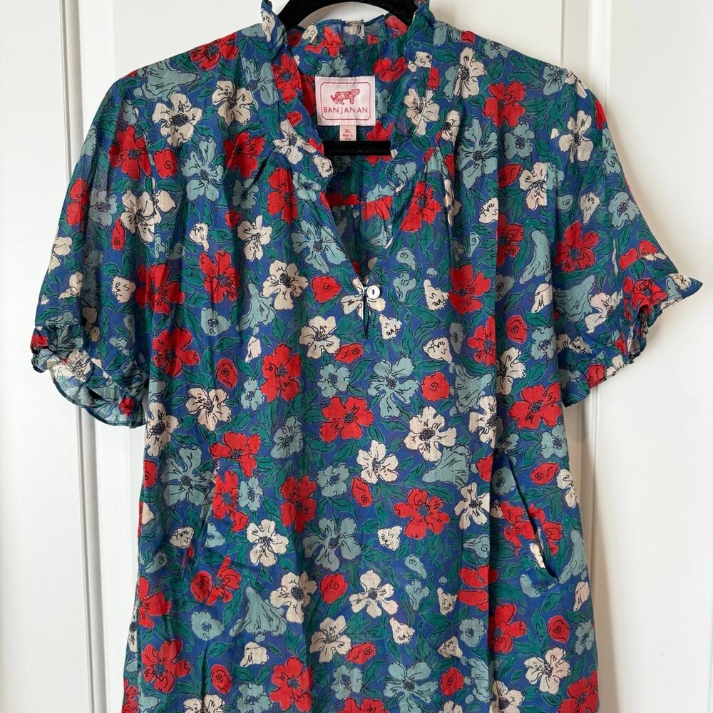 Banjanan floral blouse women size XL